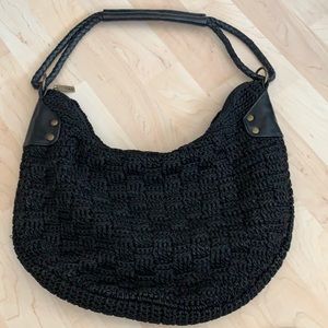 The Sak Original woven Shoulder Bag Black
